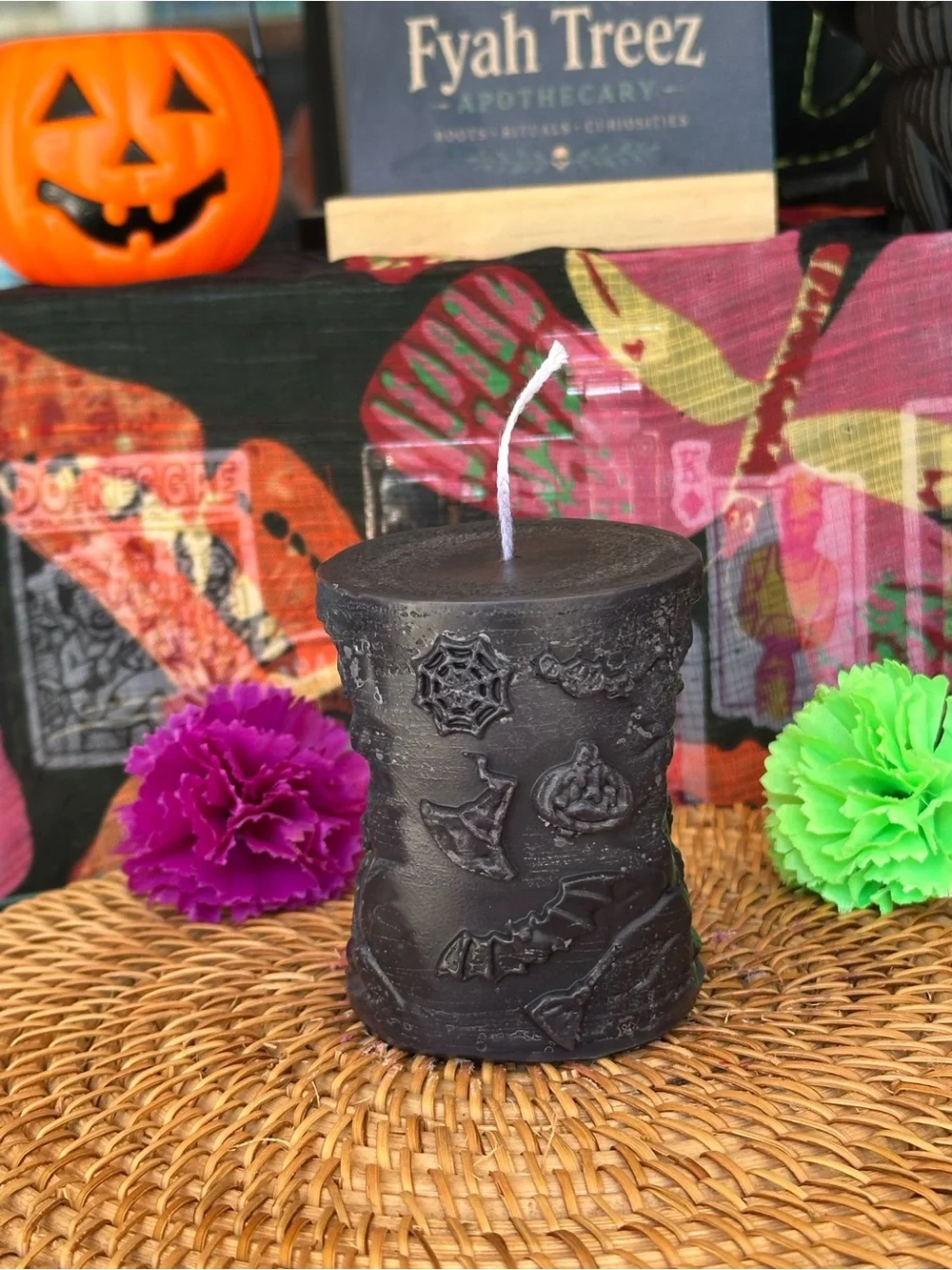 Black Witch in the Woods Pillar Candle